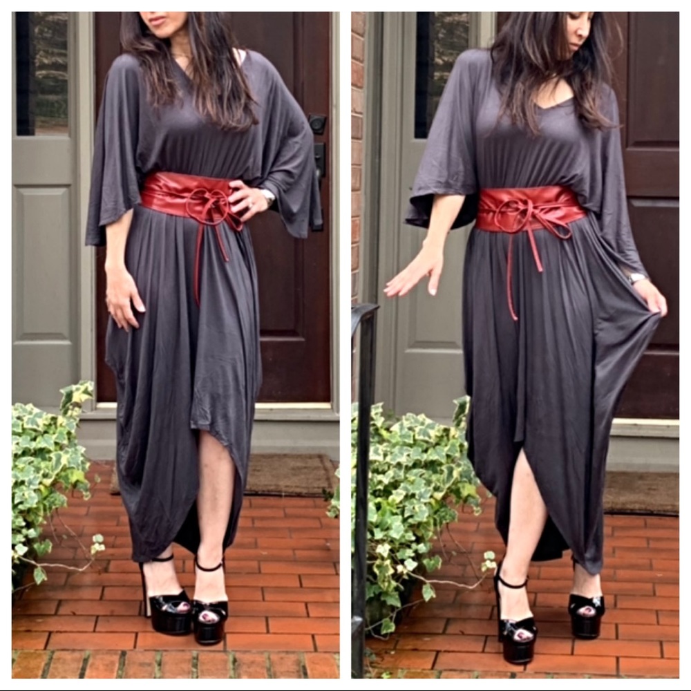 ✨LAST ONE✨Ash grey caftan dress - Picture 5 of 8